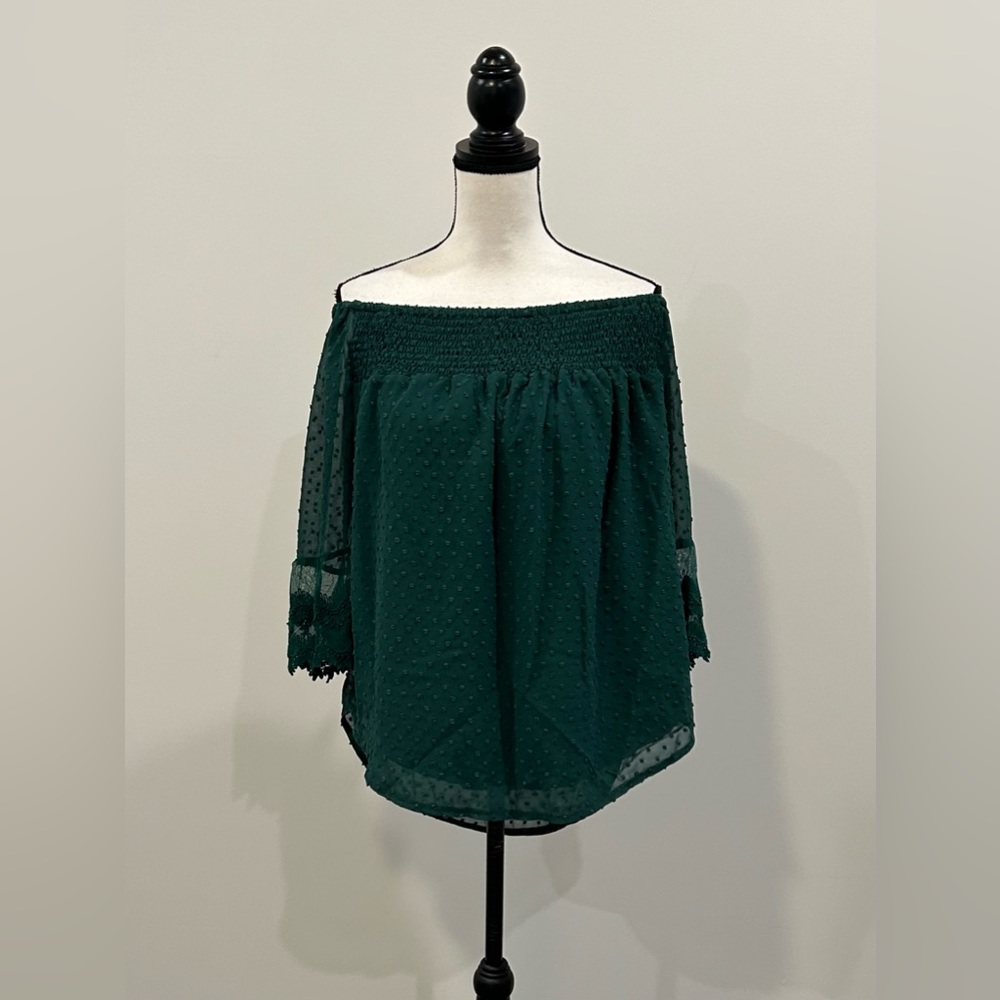 Textured Off Shoulder Blouse